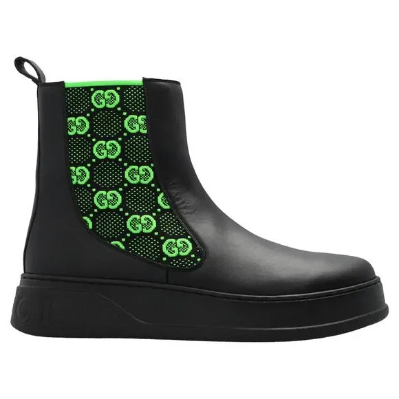 Gucci GG Leather Boots - Picture 1 of 4